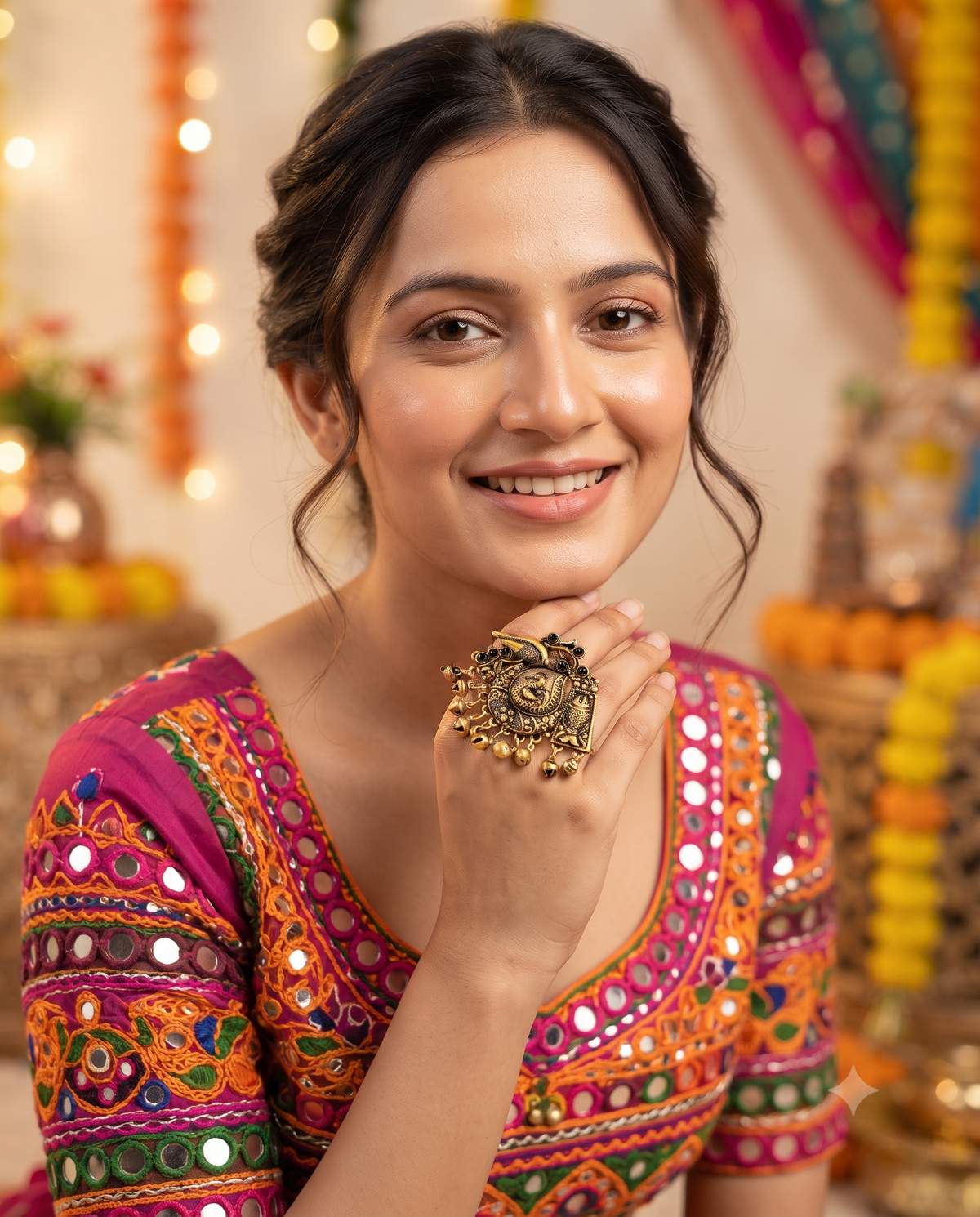 Navratri Raas Ring 103 -Black