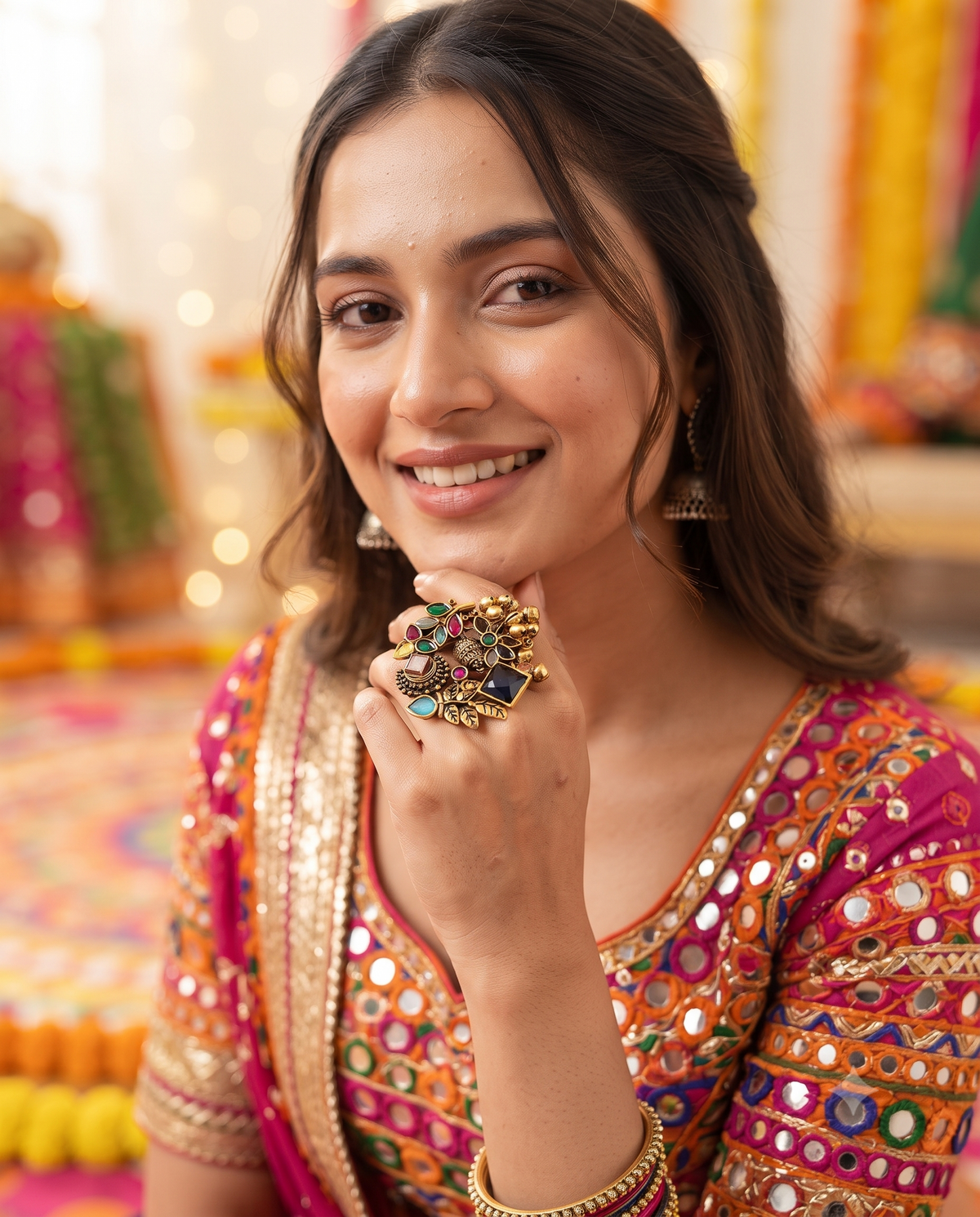 Navratri Raas Ring 101 -Blue