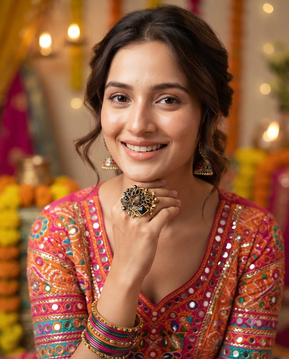 Navratri Raas Ring 101 -Black