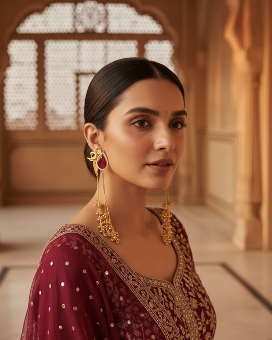 Chhanak Mor Dangler - Red