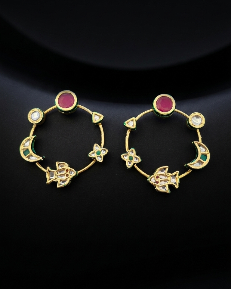 Nakshatra Hoops - Red