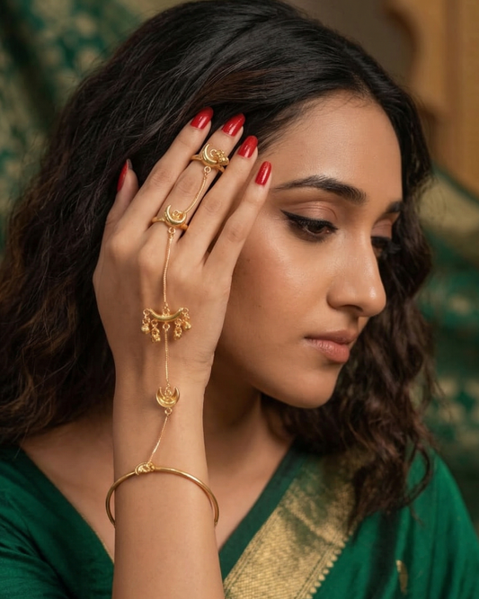 Ananya Pandey Inspired Chandra Valli Hathphool (single piece)