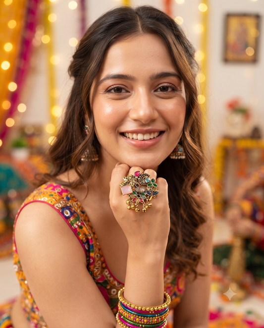Navratri Raas Ring 101 -Multicolour