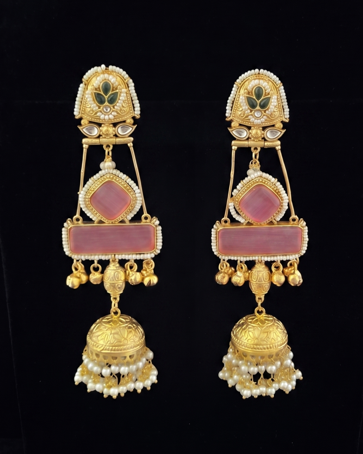 Gulnaar Jhumka - Pink