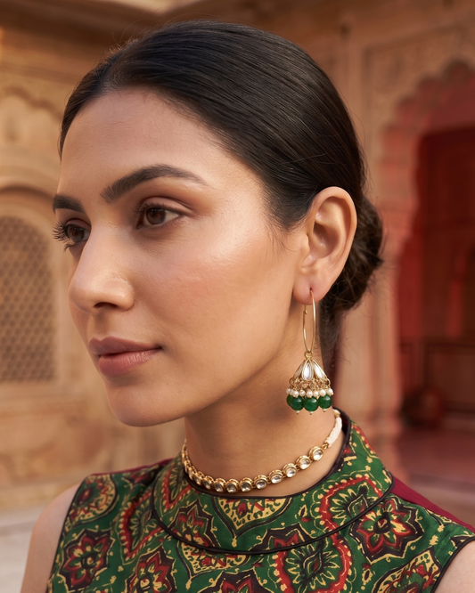 Phool Jhumki Green