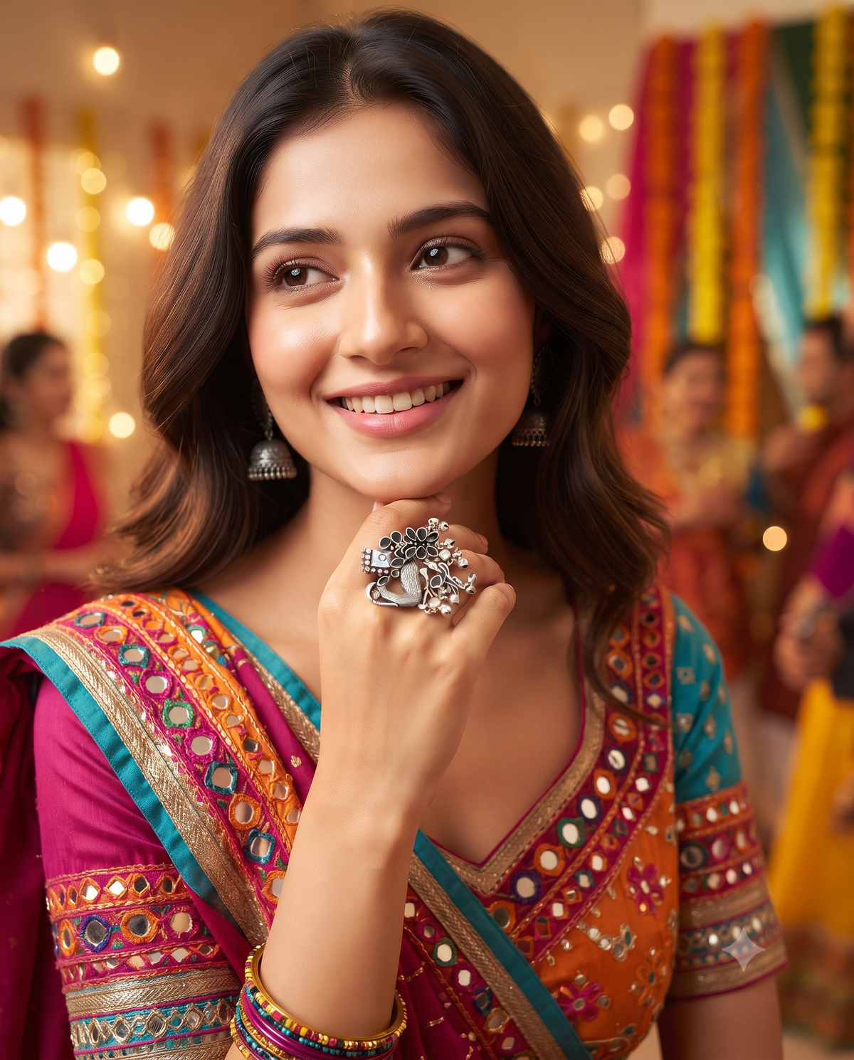 Navratri Raas Ring 104 -Black