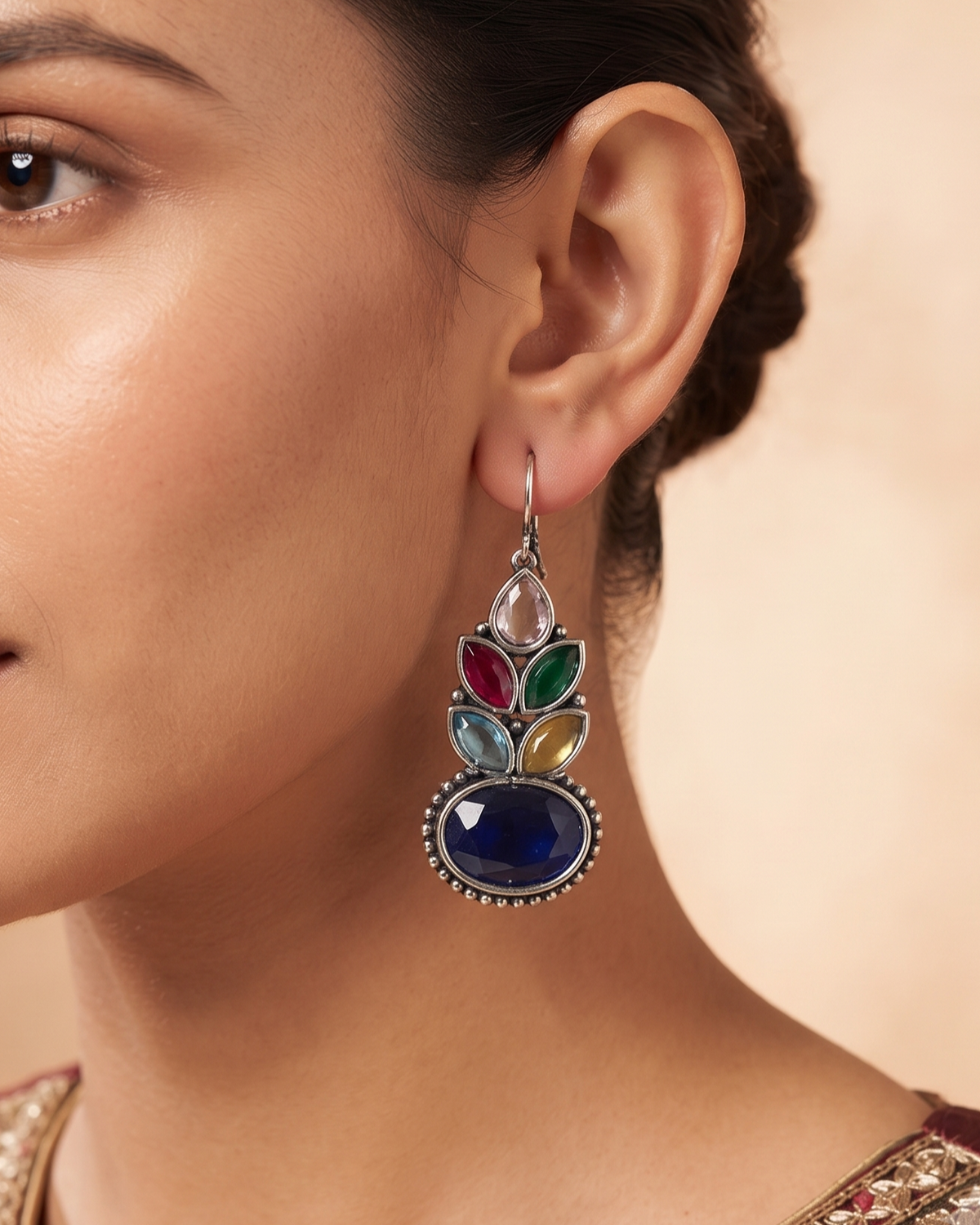 Ayushi Drops -Multi Colour