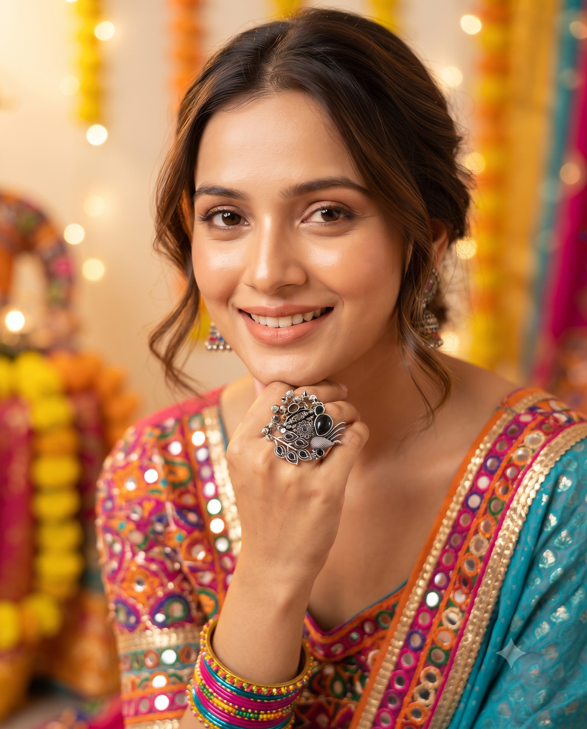 Navratri Raas Ring 105 -Black