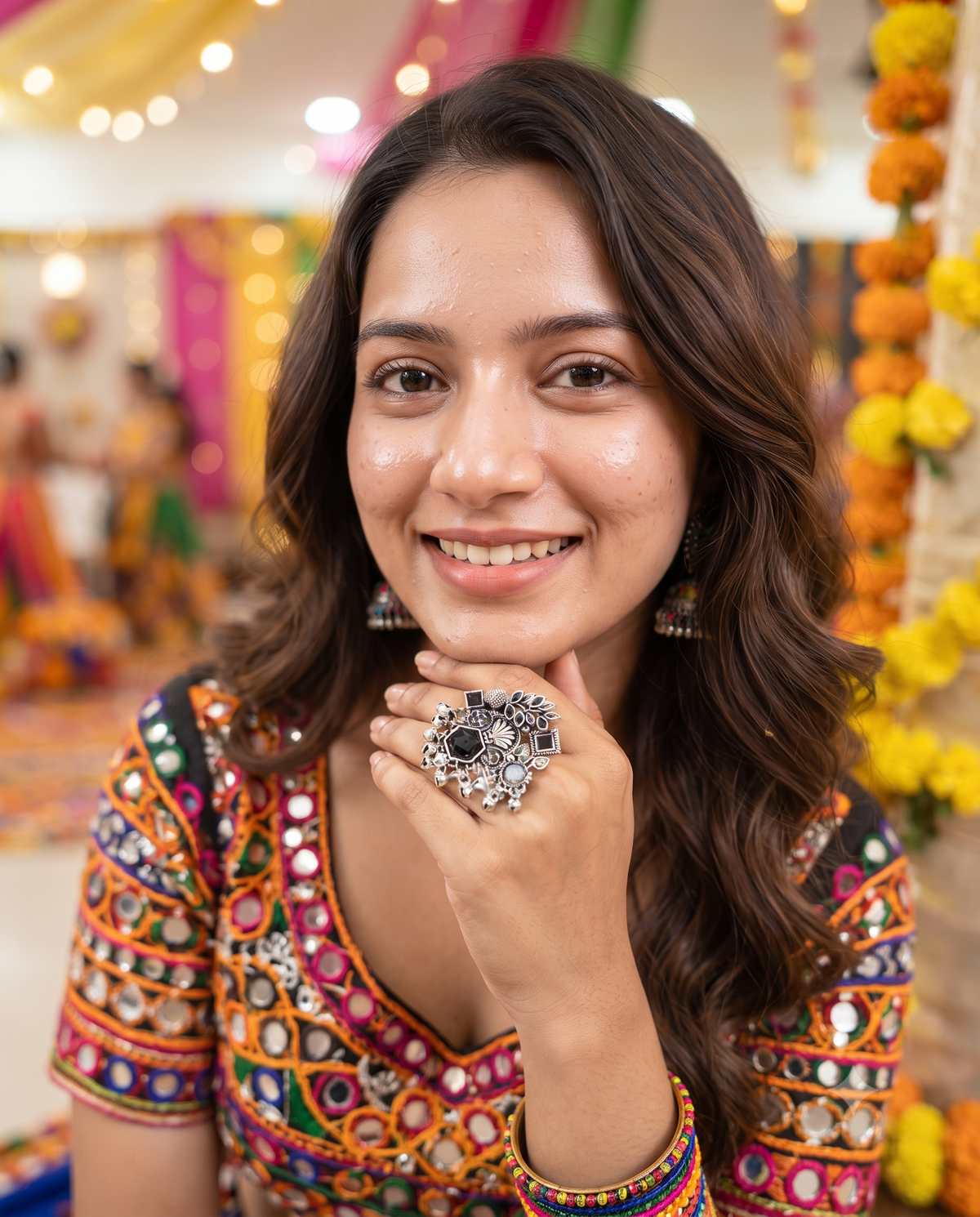 Navratri Raas Ring 109 -Black