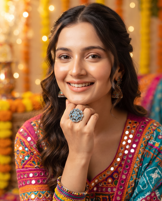 Raas Ring 106 - Sky Blue