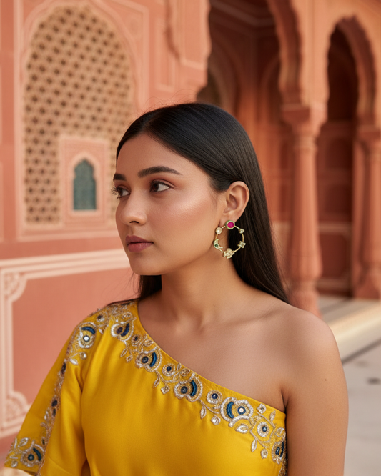Nakshatra Hoops - Red