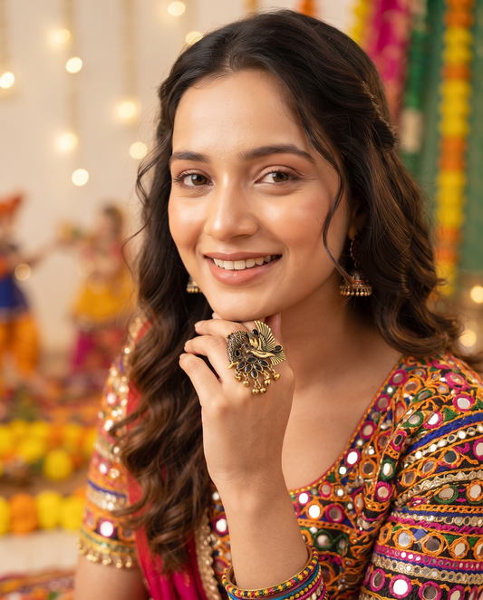 Navratri Raas Ring 102 -Black