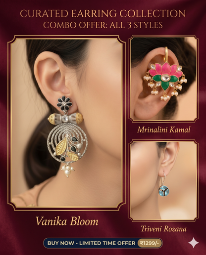 Triveni Vanika Kamal Earing Combo