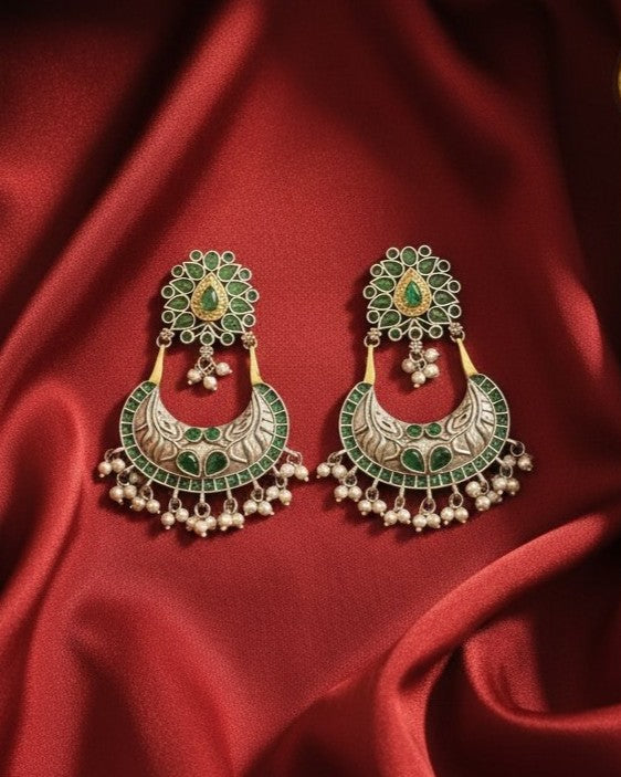 Gulmohar Chandbali - Green