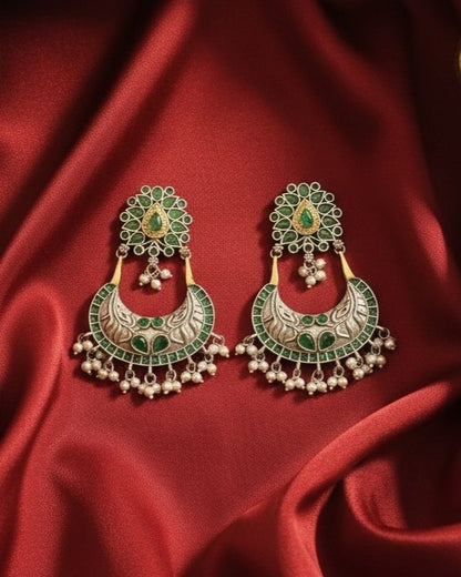 Gulmohar Chandbali - Green