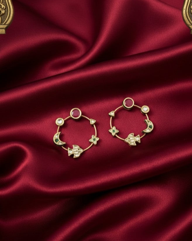 Nakshatra Hoops - Red
