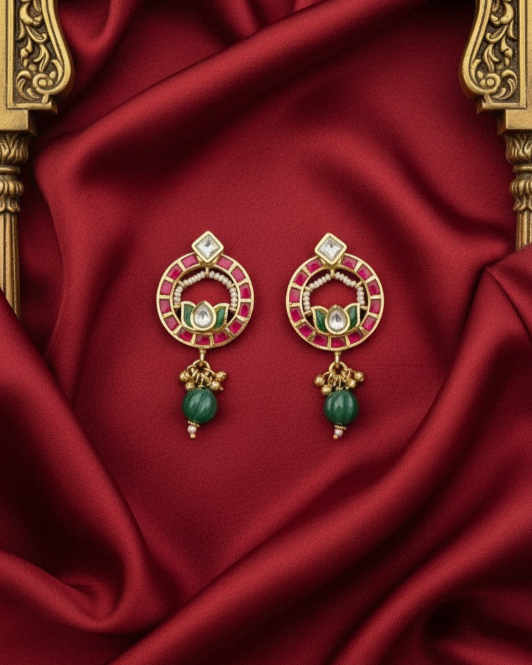Kamal Sarovar Tops - Red Green