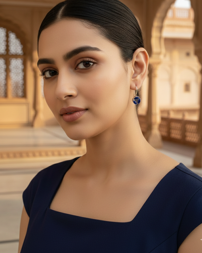 Triveni Rozana Drops - Navy Blue