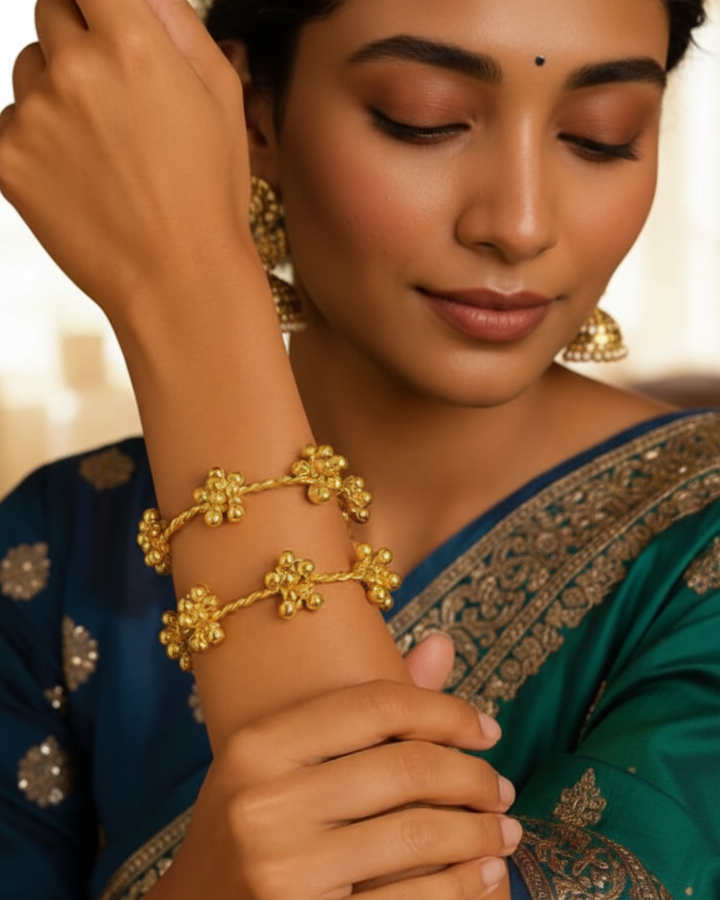 Taal Tarang Ghungroo Bangles (1 pair, 2 pcs)