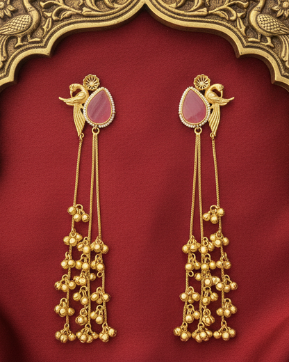 Chhanak Mor Dangler - Pink
