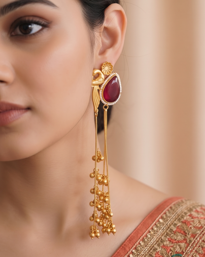 Chhanak Mor Dangler - Red