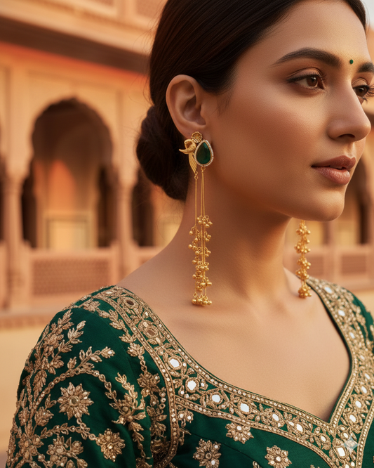 Chhanak Mor Dangler - Green