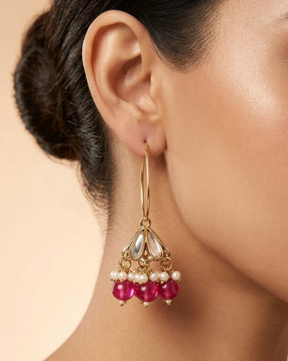 Phool Jhumki Red