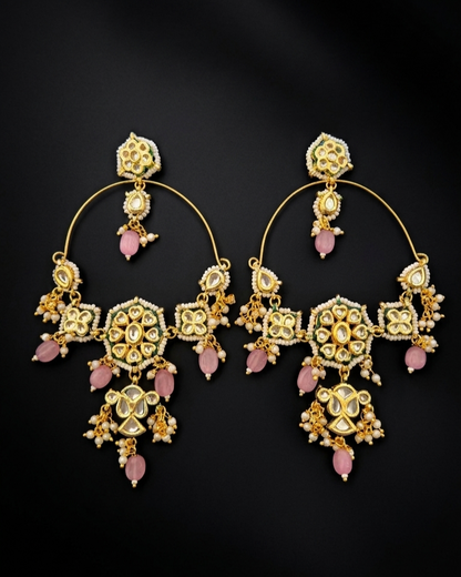 Sunehri Chaandbali - Pink
