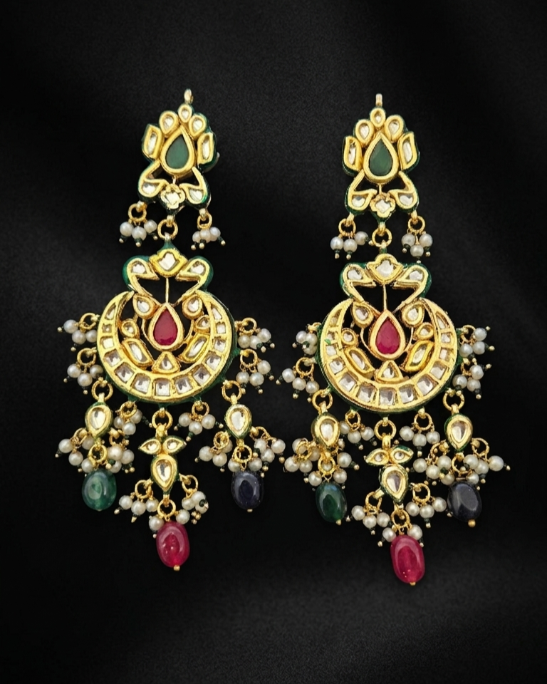 Padma Mohar Chaandbali - Multicolour
