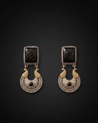 Padmavati Crescent Drops - Black