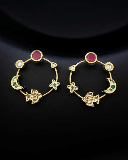 Nakshatra Hoops - Red