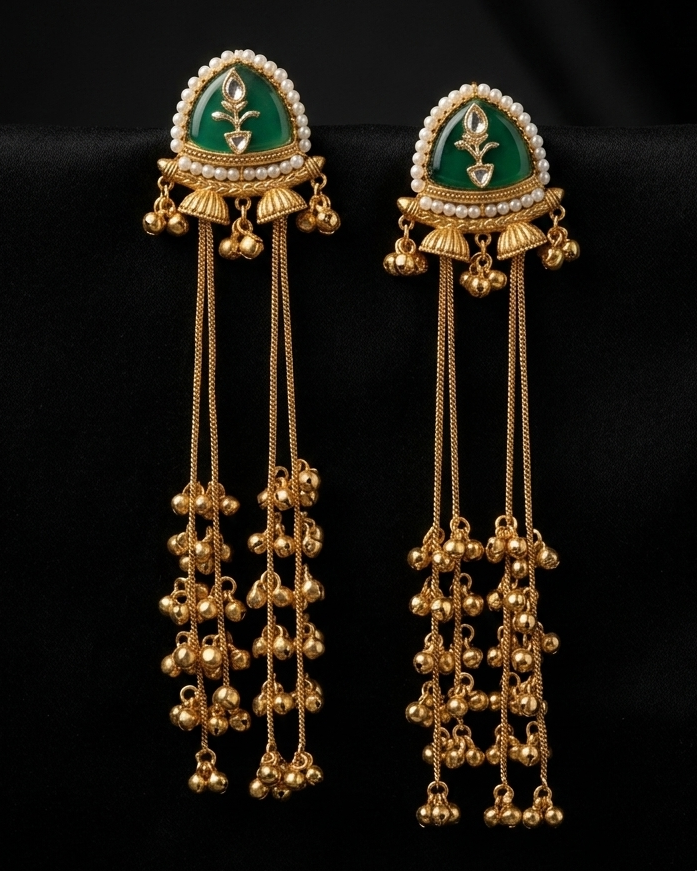 Padma Ghungroo Latkan - Green