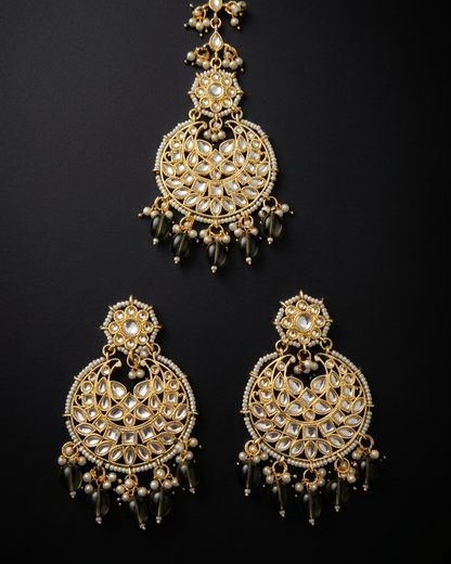 Maang Tika + Earrings Set