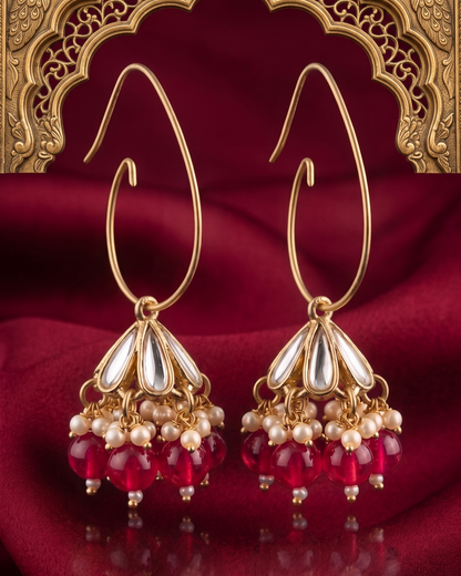 Phool Jhumki Red
