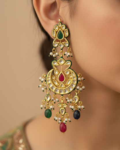 Padma Mohar Chaandbali - Multicolour