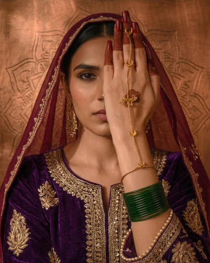 Ananya Pandey Inspired Chandra Valli Hathphool (single piece)