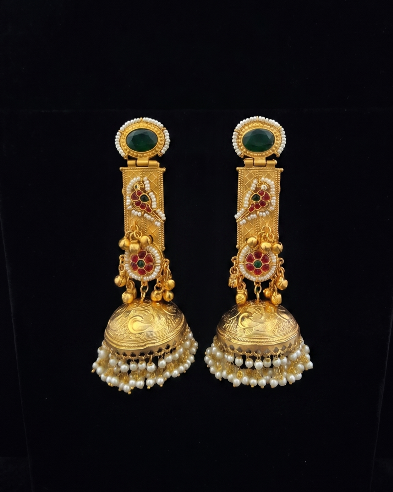 Gulistan Jhumka - Green