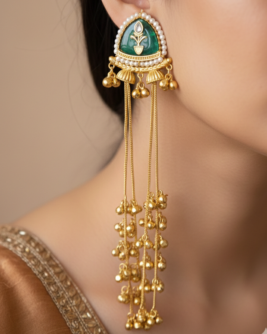 Padma Ghungroo Latkan - Green