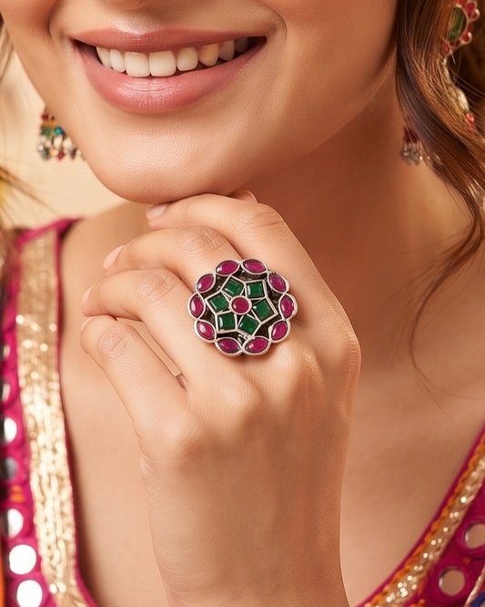 Raas Ring 106 - Red Green