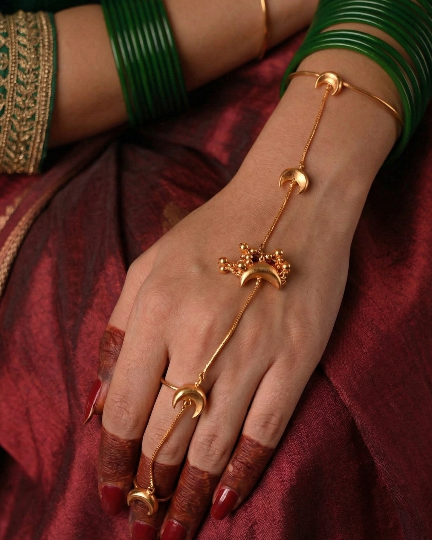 Ananya Pandey Inspired Chandra Valli Hathphool (single piece)