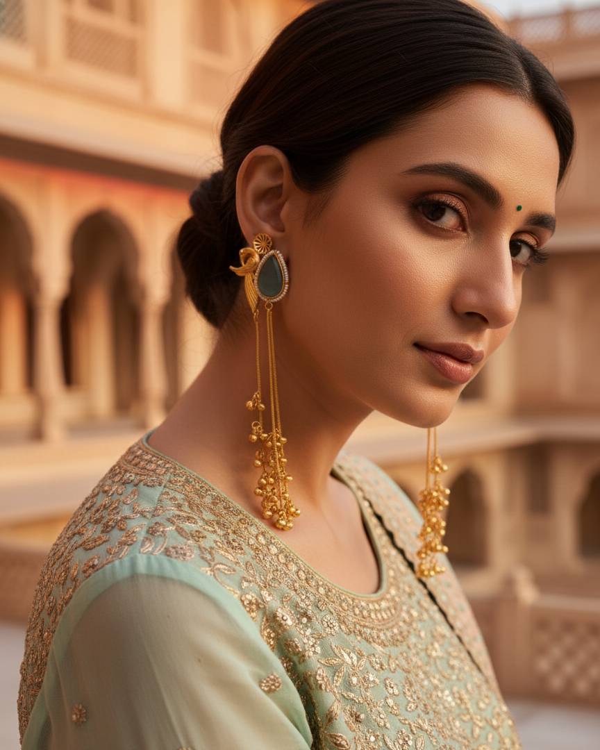 Chhanak Mor Dangler - Sky Blue