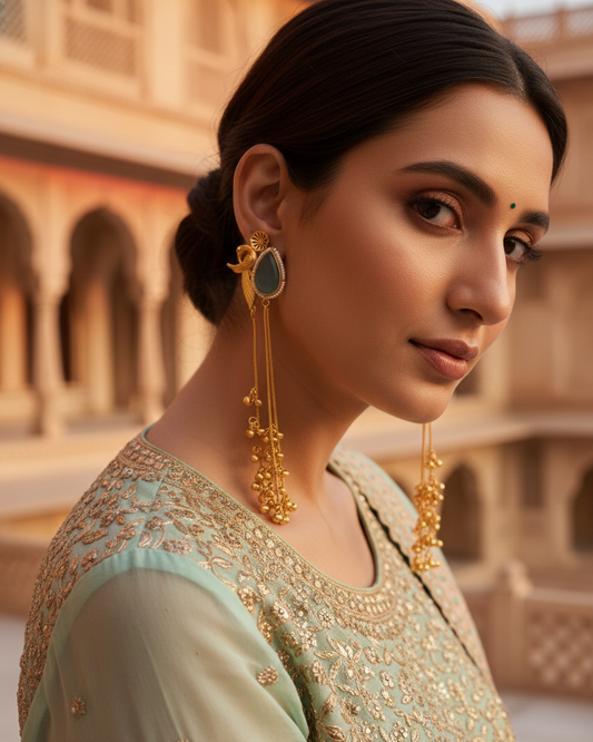 Chhanak Mor Dangler - Sky Blue