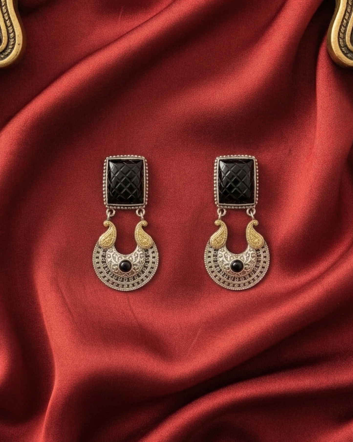Padmavati Crescent Drops - Black