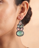 Ayushi Drops -Pink Mint Green