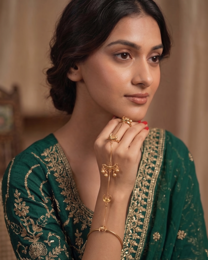 Ananya Pandey Inspired Chandra Valli Hathphool (single piece)