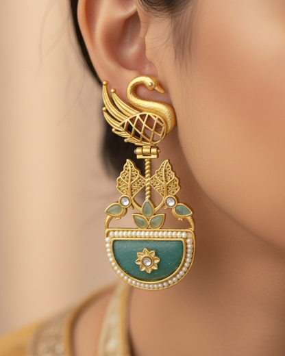Rajhansini - Peacock Blue