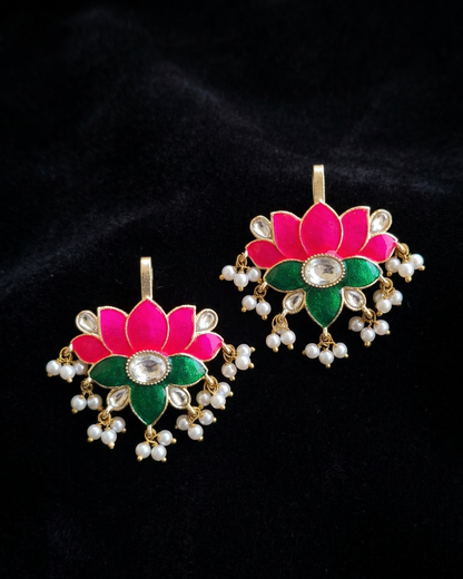 Combo Gaj Kamal Rang Earrings