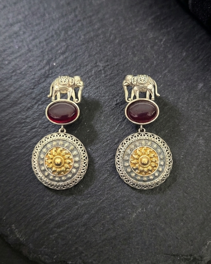 Combo Gaj Kamal Rang Earrings