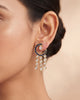 Crescent Cascade Sapphire Gold