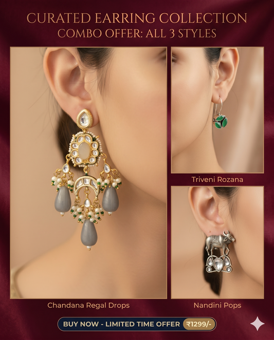 Combo Triveni Nandini Regal Earrings